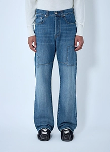 Wales Bonner Patchwork Wide-Leg Jeans
