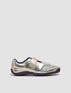 Wales Bonner Snake-Effect Velcro Low-Top Sneakers