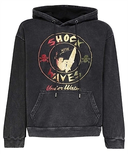 Who Decides War Shock Waves Embroidered Hoodie