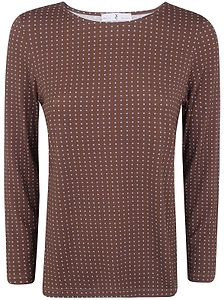Why Ci Allover Pattern Long Sleeve T-Shirt