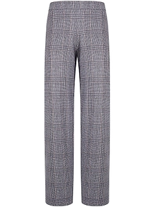 Why Ci Checked Wide-Leg Pants