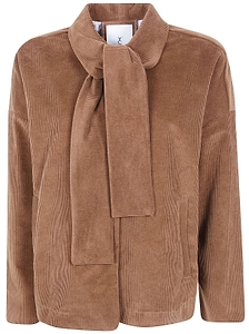 Why Ci Short Scarf Corduroy Top