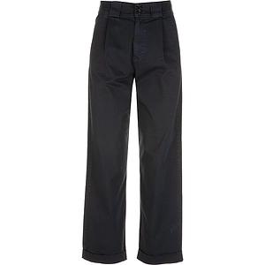 Woolrich High-Waist Wide-Leg Turn-Up Hem Trousers