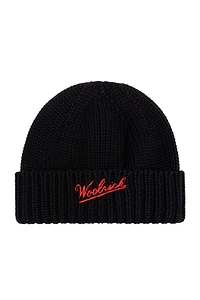 Woolrich Logo Intarsia Knit Beanie