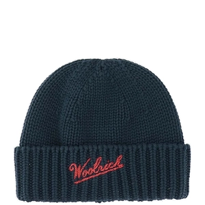 Woolrich Logo Intarsia Knitted Beanie