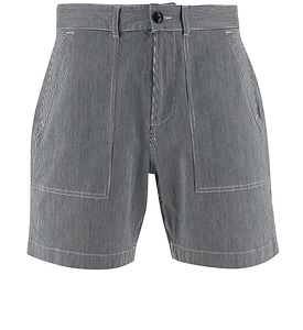 Woolrich Logo Tag Striped Bermuda Shorts