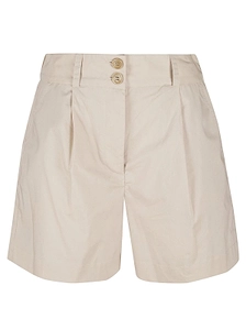 Woolrich Pleat-Detailed Straight Hem Shorts