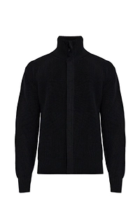 Woolrich Ribbed Stand Collar Cardigan