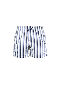 Woolrich Striped Drawstring Swim Shorts