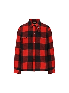 Woolrich Checked Button-Up Shirt Jacket