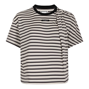 Wooyoungmi Draped Stripe T-Shirt