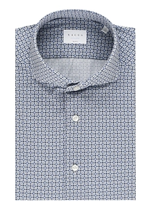 Xacus Geometric Floral Pattern Shirt