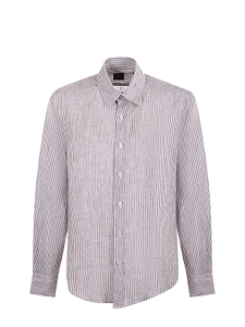Xacus Striped Long-Sleeve Shirt