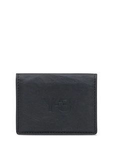 Y-3 Logo Debossed Crinkle Effect Wallet