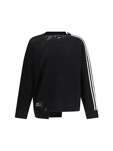Y-3 Logo Detailed Asymmetric Knitted Jumper