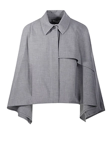 Yavi 030 Draped Cape Blouse