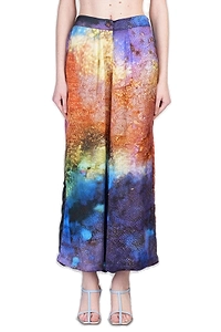 Yavi Abstract Print Wide Leg Trousers