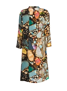 Yavi Abstract Print Dress
