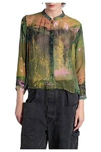 Yavi Pattern-Printed Long-Sleeved Shirt