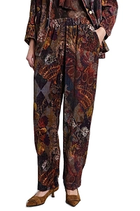 Yavi Pattern-Printed Elasticated Waistband Trousers