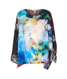 Yavi Printed Oversized Sweatshirt