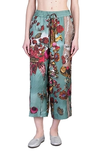 Yavi Graphic Print Cropped Trousers