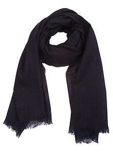 Yohji Yamamoto Check Wool Scarf