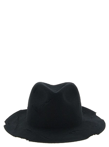Yohji Yamamoto Distressed Wide-Brim Hat