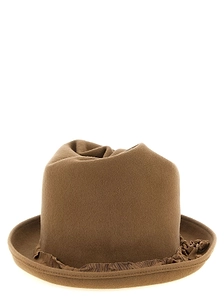 Yohji Yamamoto Curled Crown Felt Hat