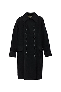 Yohji Yamamoto Double-Breasted Long Coat
