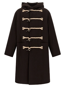 Yohji Yamamoto Flannel Toggle Duffle Coat