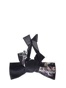 Yohji Yamamoto Printed Bow Hair Ribbon