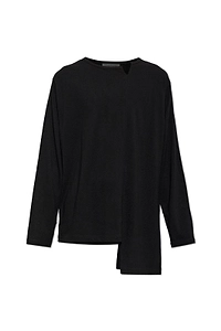 Yohji Yamamoto Asymmetric Long-Sleeve T-Shirt