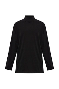 Yohji Yamamoto Stand Collar Long-Sleeved T-Shirt