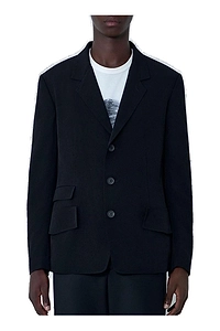 Yohji Yamamoto V-Neck Single-Breasted Jacket