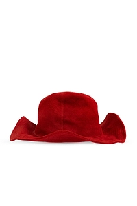 Yohji Yamamoto Wide-Brim Suede Hat
