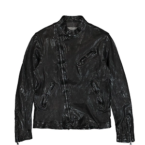 Yohji Yamamoto Zipped Leather Jacket