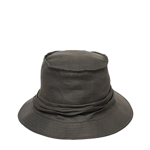 Yohji Yamamoto Wide Brim Ruched Bucket Hat