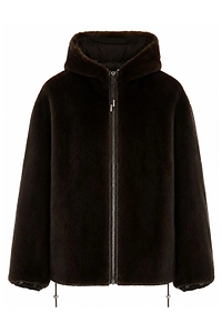 Yves Salomon Reversible Hooded Jacket