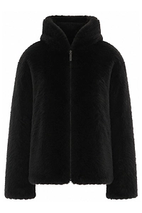Yves Salomon Reversible Zip Hooded Jacket