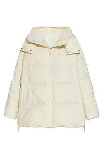 Yves Salomon Shearling Lined Down Jacket