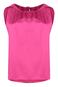 Yves Salomon Tie-Neck Sleeveless Top