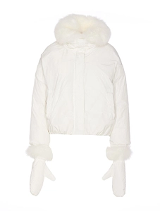 Yves Salomon Short Detachable Collar Down Jacket