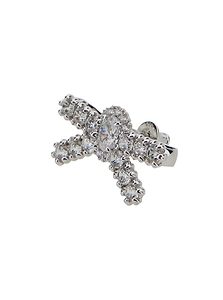 Yvmin Crystal Bow Earrings