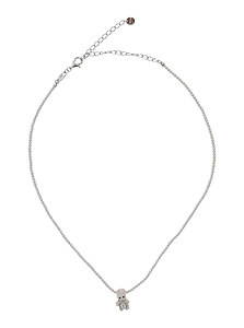 Yvmin Woven Mini Rabbit Pendant Necklace