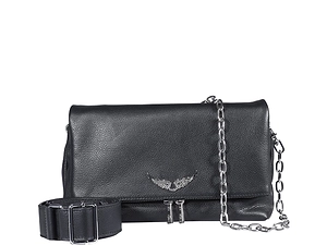 Zadig & Voltaire Logo Plaque Foldover Crossbody Bag