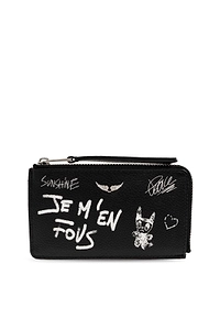 Zadig & Voltaire Graffiti Printed Arty Tag Card Holder