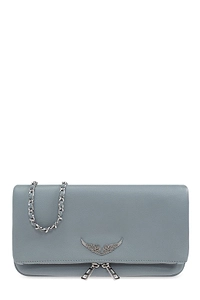 Zadig & Voltaire Rock Logo Plaque Clutch Bag