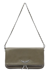 Zadig & Voltaire Rock Logo Plaque Clutch Bag