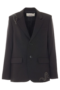 Zadig & Voltaire Vanille Strass Snake Blazer